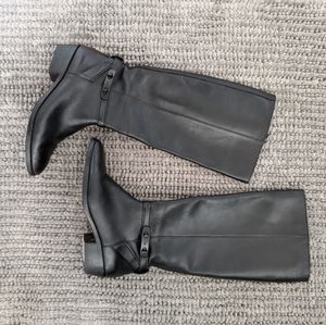 Coach Black Leather Knee High Riding Boots